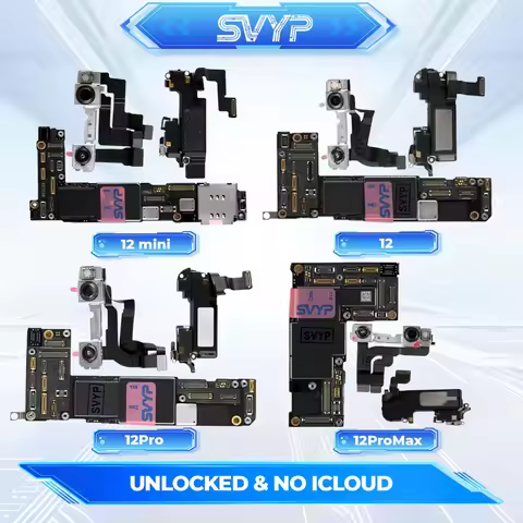 For iPhone 12 Pro Max Motherboard 64g/256g/512g With/Without Face ID No iCould And Unlocked Fully Te