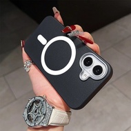 Premium Magsafe Leather Case Casing Hp Leather Slim Phone Case For Oppo A3s A5 A5s A7 A12 A15 A15s A