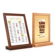 [Table Card Display Card] Wooden Ordering Display Card Solid Wood Ordering Card Menu Display Card De