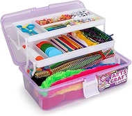 Darice Arts and Crafts Kit - 1000+ Piece Kids Craft Supplies &amp; Materials, Art Supplies Box Caddy for Girls &amp; Boys Age 4 5 6 7 8 9