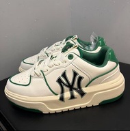 💞爆款推薦💞MLB 紐約洋基隊 厚底 防滑 低幫板鞋 男女同款 綠色