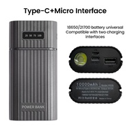 Aideepen 18650 21700 DIY Power Bank Box No Soldering PD Multi-protocol Fast Charging 18650 21700 USB