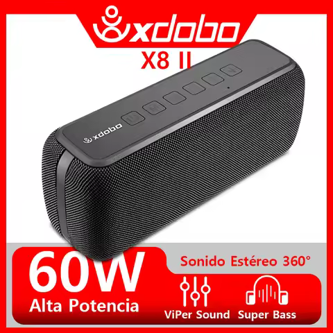 Xdobo X8 II Bluetooth Speaker 60W Soundbar Subwoofer Waterproof 6600mAh Powerful Bass Outdoor Player