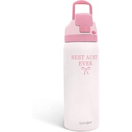 Cherry Insulated Stainless Steel Water Bottle with Straw for Sports and Travel, 32oz, Gifts for Wome