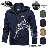 The North Face Jacket Men Outdoor Jacket Windproof Waterproof Shark Skin Rainy Season Jungle Jacket Motorcycle Jacket Man Plus Size M-5XL Jaket  Lelaki