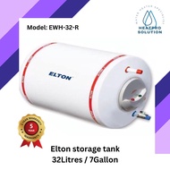 Elton Storage Water Heater 32Litres horizontal tank / 5 years manufacturer warranty