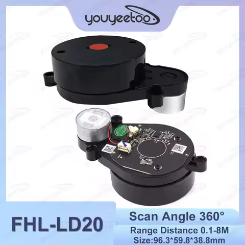 LiDAR Triangulation Radar D200 Scanner LD14P for Autonomous Navigation Hazard Obstacle Systems, 360 