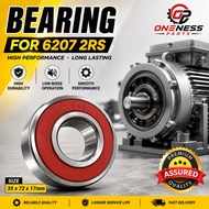Bearing 6207 2RS1/C3 SKF Explorer Rubber Sealed Crankshaft Engine Wheel Bearing Bike Bicycle Washing