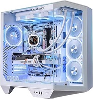 darkFlash Full-Tower ATX Gaming PC Case, Back Plug-in Motherboard, Dual-Chamber, Panoramic Glass, Up