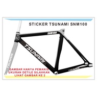 Tsunami fixie cutting sticker tsunami bicycle sticker SNM100