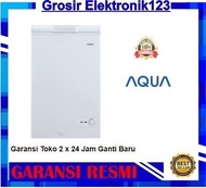 AQUA AQF 120 HC CHEST FREEZER BOX 120HC LEMARI PEMBEKU 100 LITER