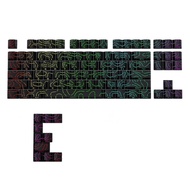 97 Keycaps 4.0 PBT Topographic Keycaps Tutup tombol Keyboard Mekanik Gamer MX