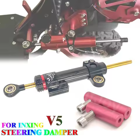 CNC Carbon Fiber Stabilizer Steering Damper Adjustable Electric Scooter Steering Damper Bracket Supp