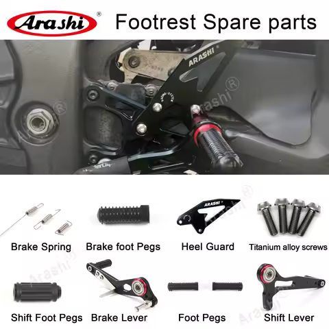 Arashi Spare Parts Adjustable Rearsets Replacement Shift Linkage Lever Gear Selector Motorcycle Foot