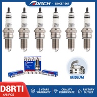Iridium TORCH Spark Plug D8RTI Replace for DR8EA D8EA for Motorcycle ATV UTV Scooter Dirt Bike Go Ka