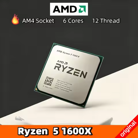 AMD Ryzen 5 1600X Six Core Twelve Thread 3.6GHz CPU 95W L3 16M Socket AM4 R5 1600X Desktop Gaming Pr