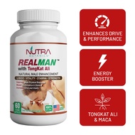 Nutra Botanics Realman Plus Tongkat Ali Male Enhancement Pill Supplement For Men Boost Stamina