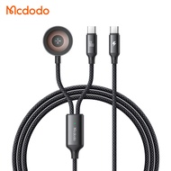 Mcdodo 2-in-1 Cable (USB-C to USB-C 60W PD Fast Charge)For Phone/Tablets/Laptops & with Apple Watch