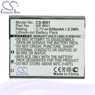 CameronSino Battery for Sony Cyber-shot DSC-W610 / DSC-W610B / DSC-W610G Battery 630mah CA-BN1