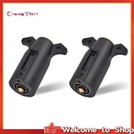 【Chuangtfx03】Replacement Trailer Side Male End 7-Way Round RV-Style Trailer Light Plug Splice-in Wir