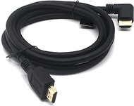 AWADUO 8K HDMI 2.1 Cable Male to Male with 90 Degree Right Angle, Ultra Cord High Speed HDMI 8K@60Hz 4k@120Hz, HDMI 2.1 Cable Compatible with Monitor/Projector/HDTV(1.8M)