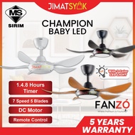 FANZÓ Fan FANZO CHAMPION Baby LED Fan 38 Inch 5 Blades 7 Speed DC Motor 3 Colour LED Light FANZO Cei