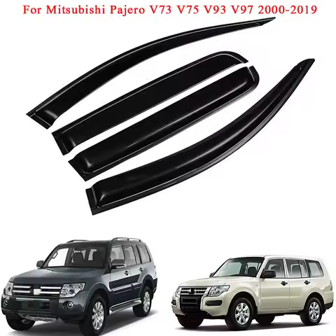 For Mitsubishi Pajero V73 V75 V93 V97 2006-2019 Window Visor Wind Rain Cap Sun Smoke Guard Deflector