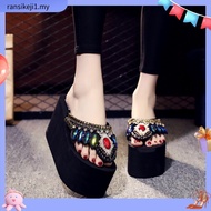 ❤️ 2025  sandal perempuan plus size kasut bata wanita[Super 2000 HTK] Diamond Flip Flops Women's Sum