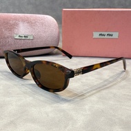 MIUMIU Oval Retro Sunglasses UV Protection Fashion Eyewear.jn