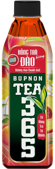 [Hàng tặng không bán] 5 Chai Hồng Trà BUPNON TEA365 Hương Đào 500ML