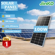 solar panel 100w 9bb dual glass get 0.6kwh per day with warranty