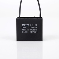 RXIN CBB61 7UF Motor starting Capacitor 7UF 450VAC Fan Capacitor