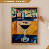 Wall painting, Espresso Martini Wall Art- Cocktail Poster, Alcohol Martini Print, Martini Glasses Ar
