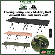 CampBoost SHINETRIP Military Foldable Bed Katil Lipat Tilam Camping Equipment Folding Bed Katil Camp