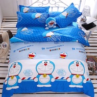 Cadar Katil Kartun Budak Single 2 in 1 Queen 4 in 1 Kids Cartoon Bedsheet Set Doraemon Frozen Spiderman Batman Car