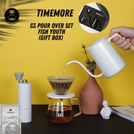 Timemore - C3s pour Over Set (C3s Chestnut Grinder + Fish 03 kettle/Fish Youth + Coffee Pot + Drippe