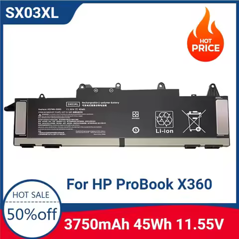 New High-quality 11.55V 45Wh SX03XL Laptop Battery for HP ProBook X360 435 G7 HSTNN-DB9S DB9P IB9I L