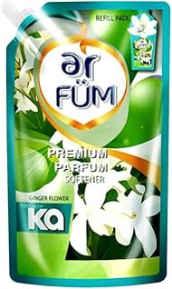 ar FÜM Ginger Flower Premium Parfum Liquid Fabric Softener Refill, 1.7L