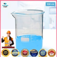One Two Cups Multifunctional Borosilicate Glass Chemical Lab Measuring Cup - GG-17