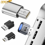 [DEMO3] DP Dummy Plug, 4K UHD Indicator Light Virtual Display Emulator, Smart Chip 1080P 60HZ Plug a