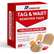 42 Pack Wart Corn Remover Pads for Feet 40% Salicylic Acid Wart Remover Pads Corn Removers for Toes 
