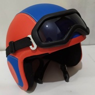 Helm Anak bogo Retro klasik Kacamata untuk umur 2 3 4 5 6 tahun laki laki perempuan - carg kcmt nazi