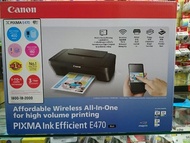 [TnG RM50] Canon Pixma E470  Wi-Fi Color Inkjet (Print, Scan, Copy, Wi Fi)