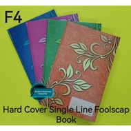 F4 Hard Cover Single Line Foolscap Book (300pg)