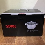 THERMOS 膳魔師 不鏽鋼雙耳湯鍋 24cm 5.0L CW-SP 1803-A 全新