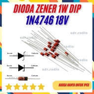 18v Diode Zener 1w 1N4746 Diode 18 v 1 1.0 1.0 w IN4746 DIP DO-41