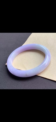 翡翠天然翡翠玉鐲A玉手鐲 玉鈪 • 紫羅蘭翡翠福鐲