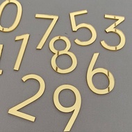 Acrylic Simple Number Plate House Numbers Digital Door Plate Floating Exterior House Number Metal Bu
