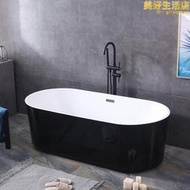 家用薄邊一體獨立式保溫小尺寸輕奢酒店壓克力浴缸1.2-1.8米