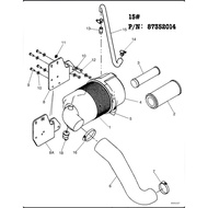 CASE SR440CT /BOBCAT S630 SKID STEER BREATHABLE HOSE 87352014/7427931